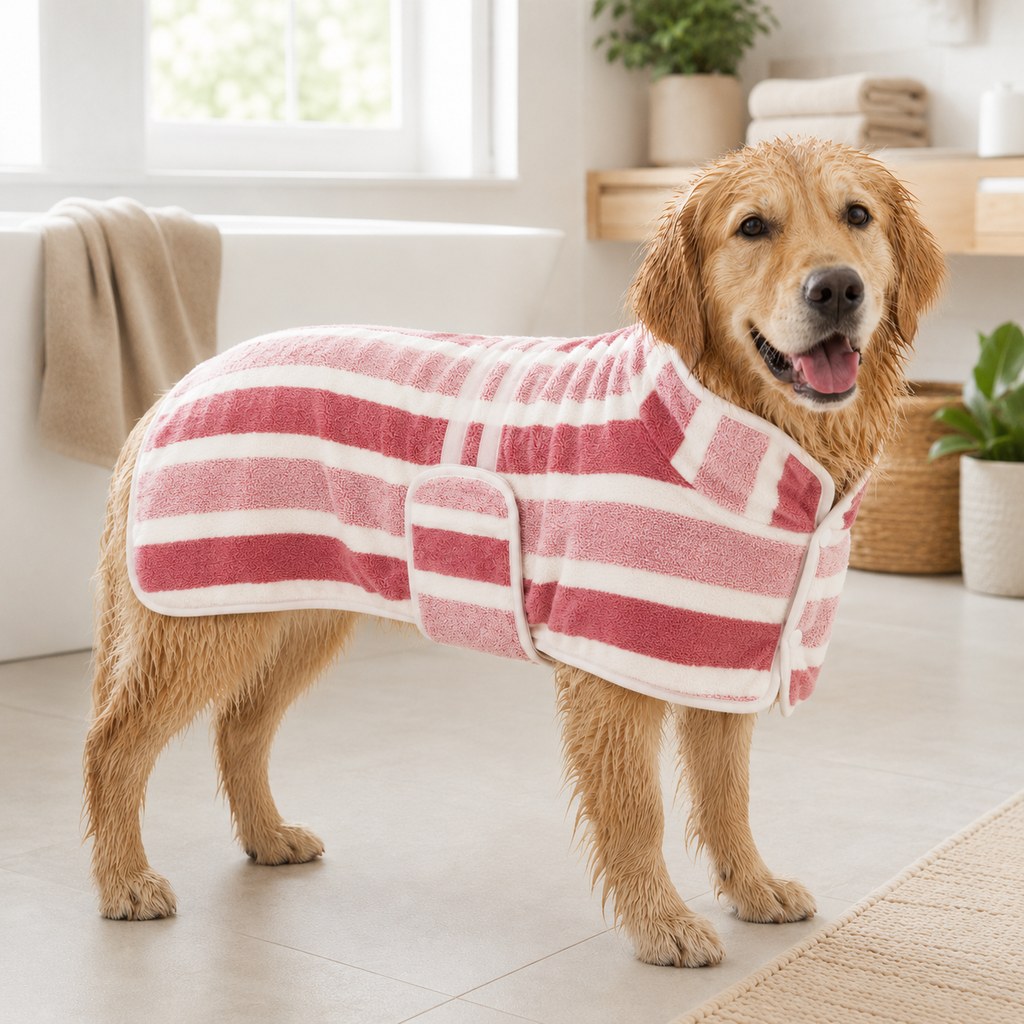 Wearable Microfiber Dog Drying Towel