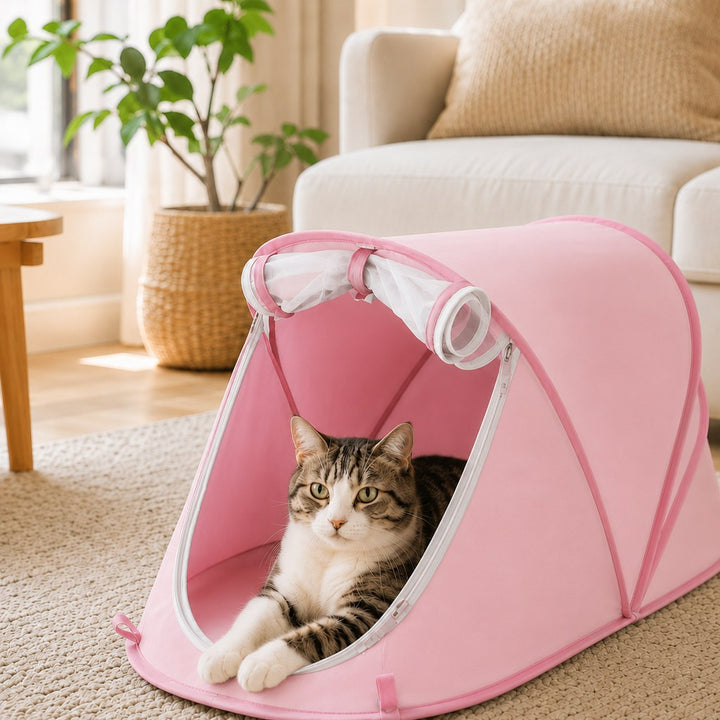 Portable Foldable Pet Tent for Cats & Small Dogs