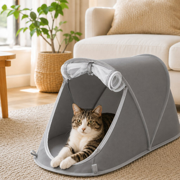 Portable Foldable Pet Tent for Cats & Small Dogs