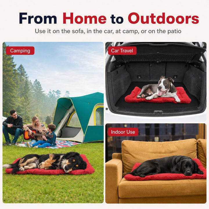 Portable Outdoor Dog Bed for Camping &Car Travel | Roll-Up Mat for Clean, Comfortable Rest
