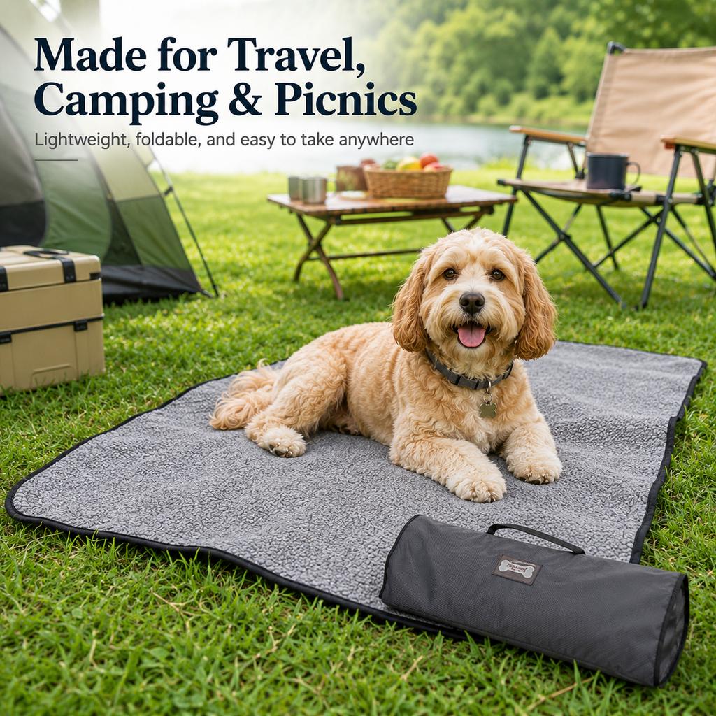 Portable Outdoor Pet Mat with Carry Bag