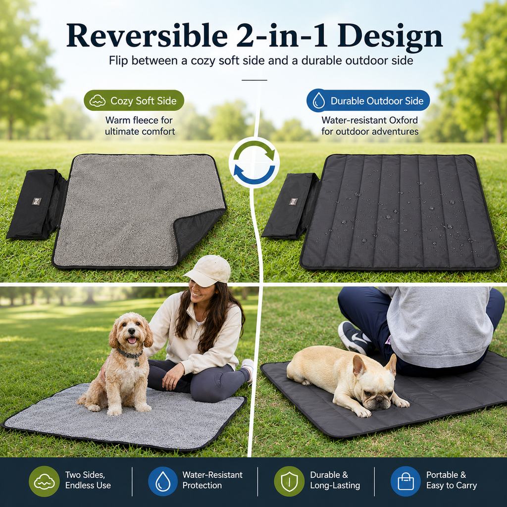 Portable Outdoor Pet Mat with Carry Bag
