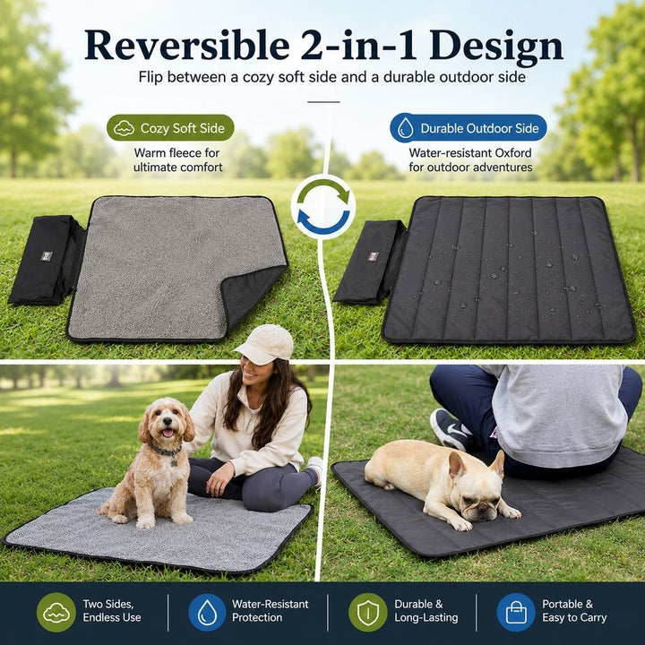 Portable Outdoor Pet Mat with Carry Bag