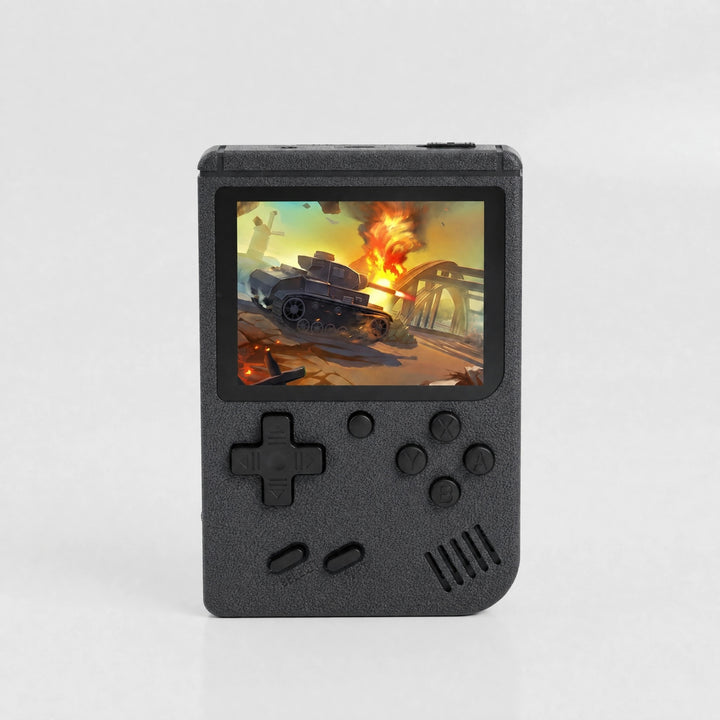 Portable Retro Gaming Console with 400+ Games, Rechargeable Battery & AV Cable