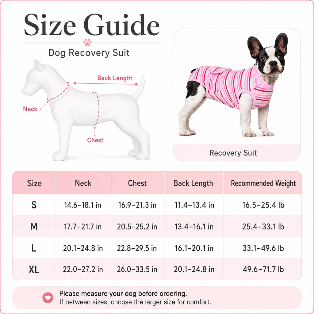 Breathable Dog Recovery Suit for Spay & Neuter Recovery, Soft Cone Alternative Onesie to Help Reduce Licking After Surge