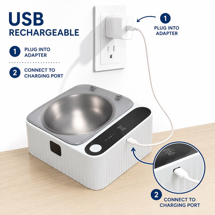 Smart Motion Sensor Covered Cat Bowl for Cleaner Indoor Feeding