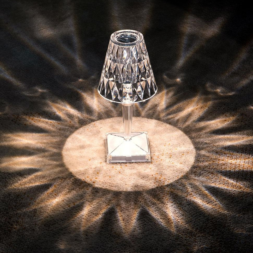 Sparkling Crystal Lamp | Touch-Sensitive Control, Rechargeable