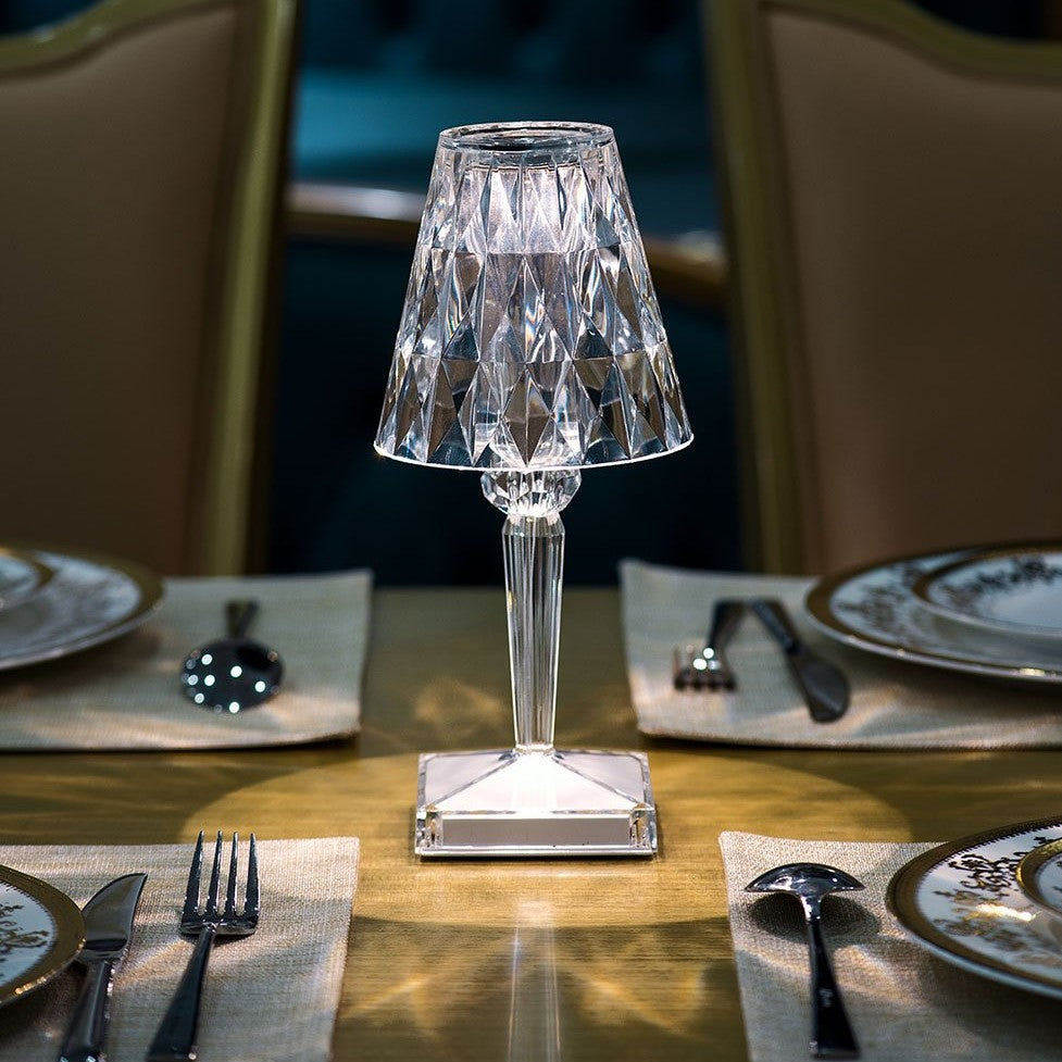 Sparkling Crystal Lamp | Touch-Sensitive Control, Rechargeable