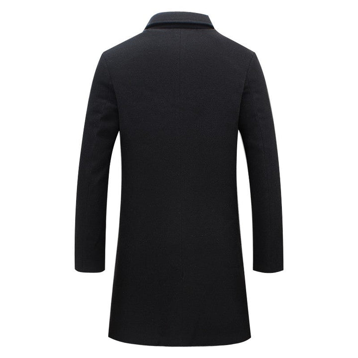 Men's Classic Long-Sleeve Formal Winter Coat