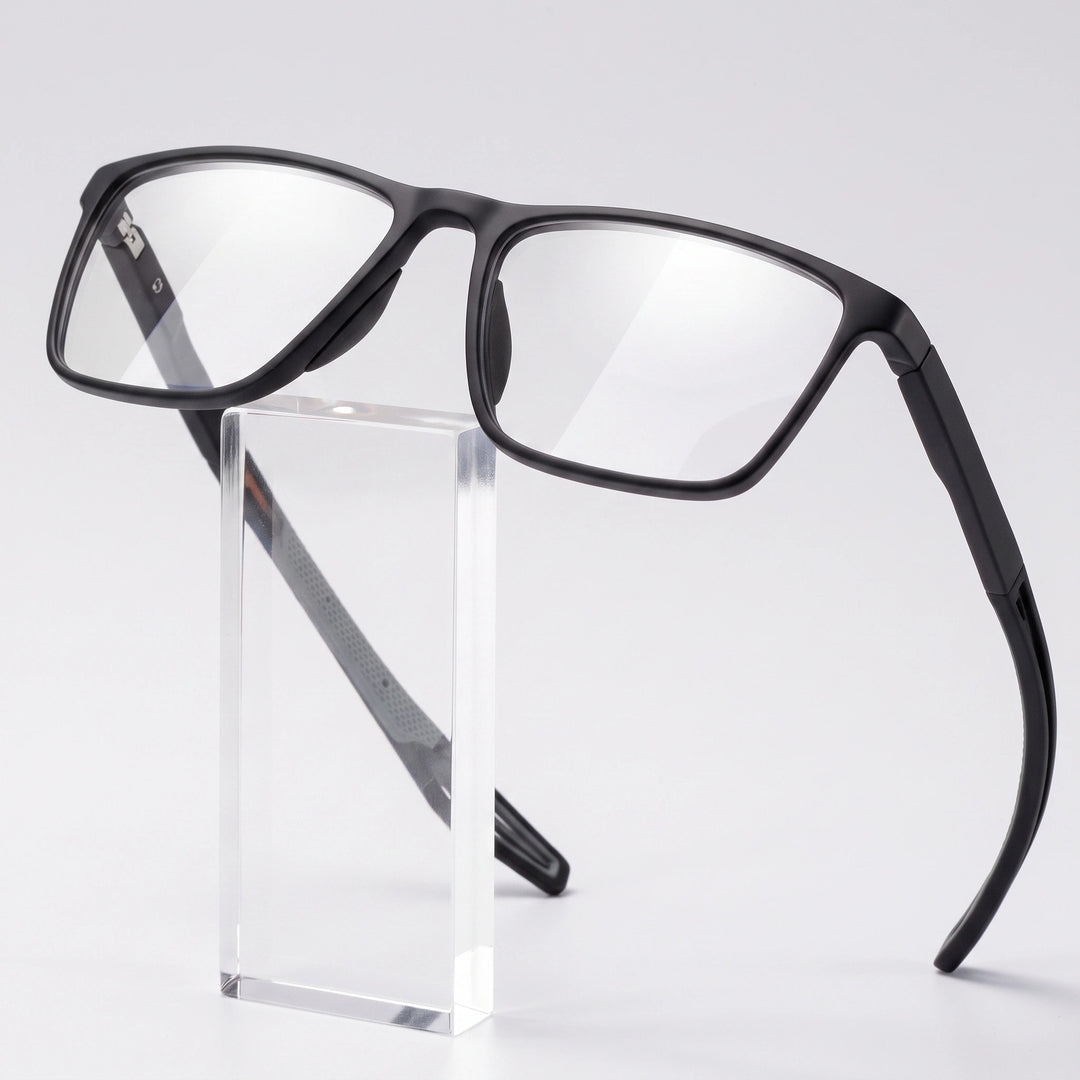 Progressive Reading Glasses with Blue Light Filter, Titanium Frame & TR90 Hinges