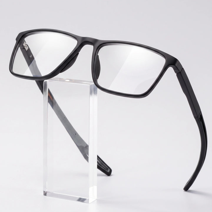 Progressive Reading Glasses with Blue Light Filter, Titanium Frame & TR90 Hinges
