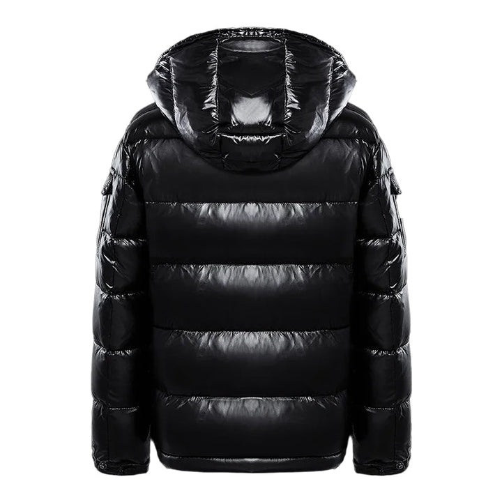 Men's Hooded Quilted Winter Jacket with Zip