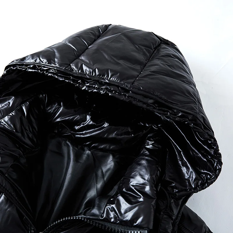 Men's Hooded Quilted Winter Jacket with Zip