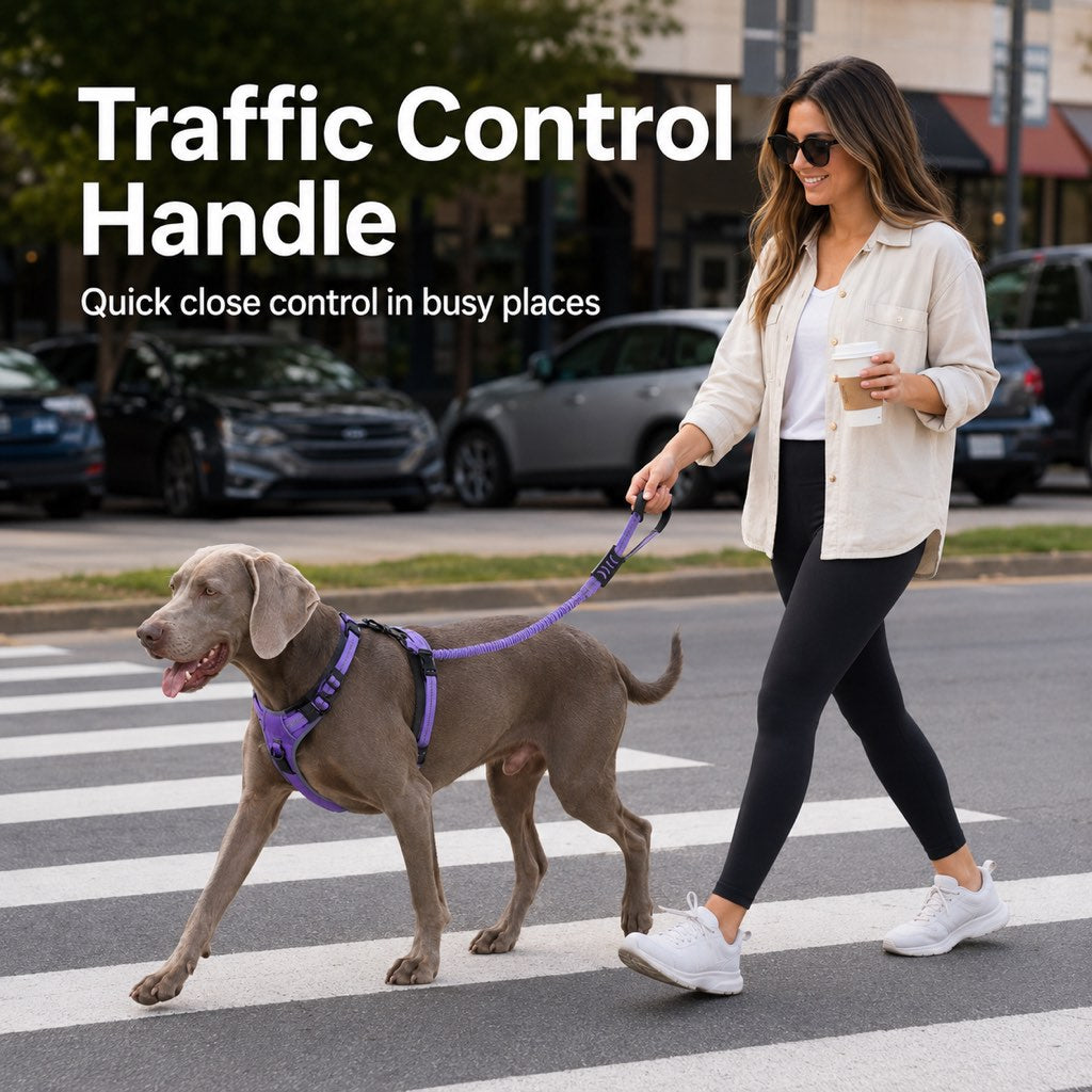Reflective Dog Car Seat Belt Leash for Backseat Travel & Daily Walks
