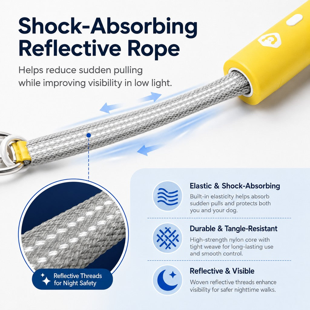 Quick-Tether Dog Leash for Cafes, Patios & Parks | Keep Your Dog Close Hands-Free