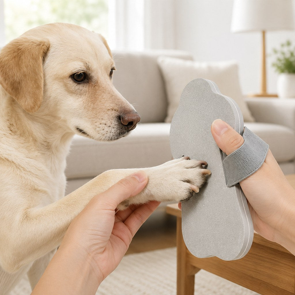 Quiet Handheld Pet Nail File Board for At-Home Dog & Cat Nail Care | Blade-Free, No Charging
