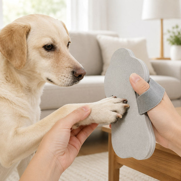 Quiet Handheld Pet Nail File Board for At-Home Dog & Cat Nail Care | Blade-Free, No Charging