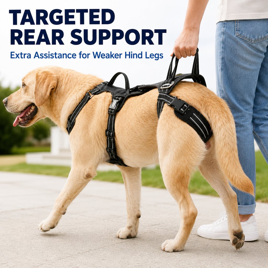 Full Body Dog Lift Harness for Stairs & Car | Mobility Support for Weak Hind Legs