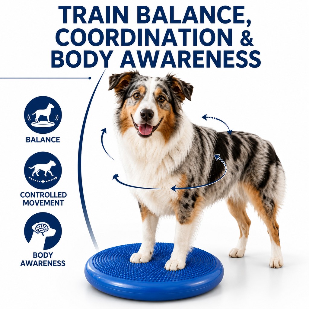 Inflatable Dog Balance Disc with Pump