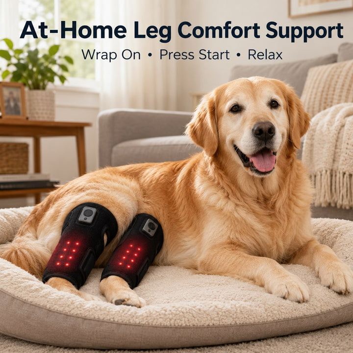 Rechargeable Red Light Therapy Dog Knee Wrap for Senior Dogs