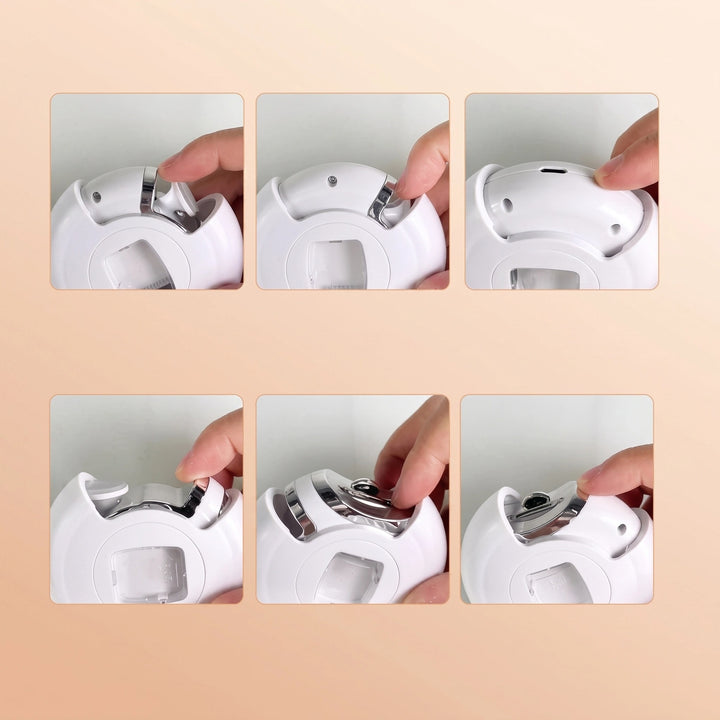 Rechargeable Electric Nail Trimmer with LED Light and 3 Speed Settings