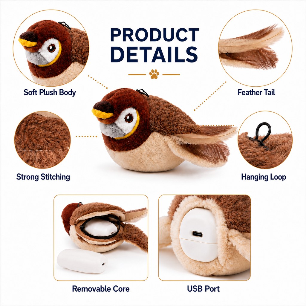 Rechargeable Interactive Cat Toy