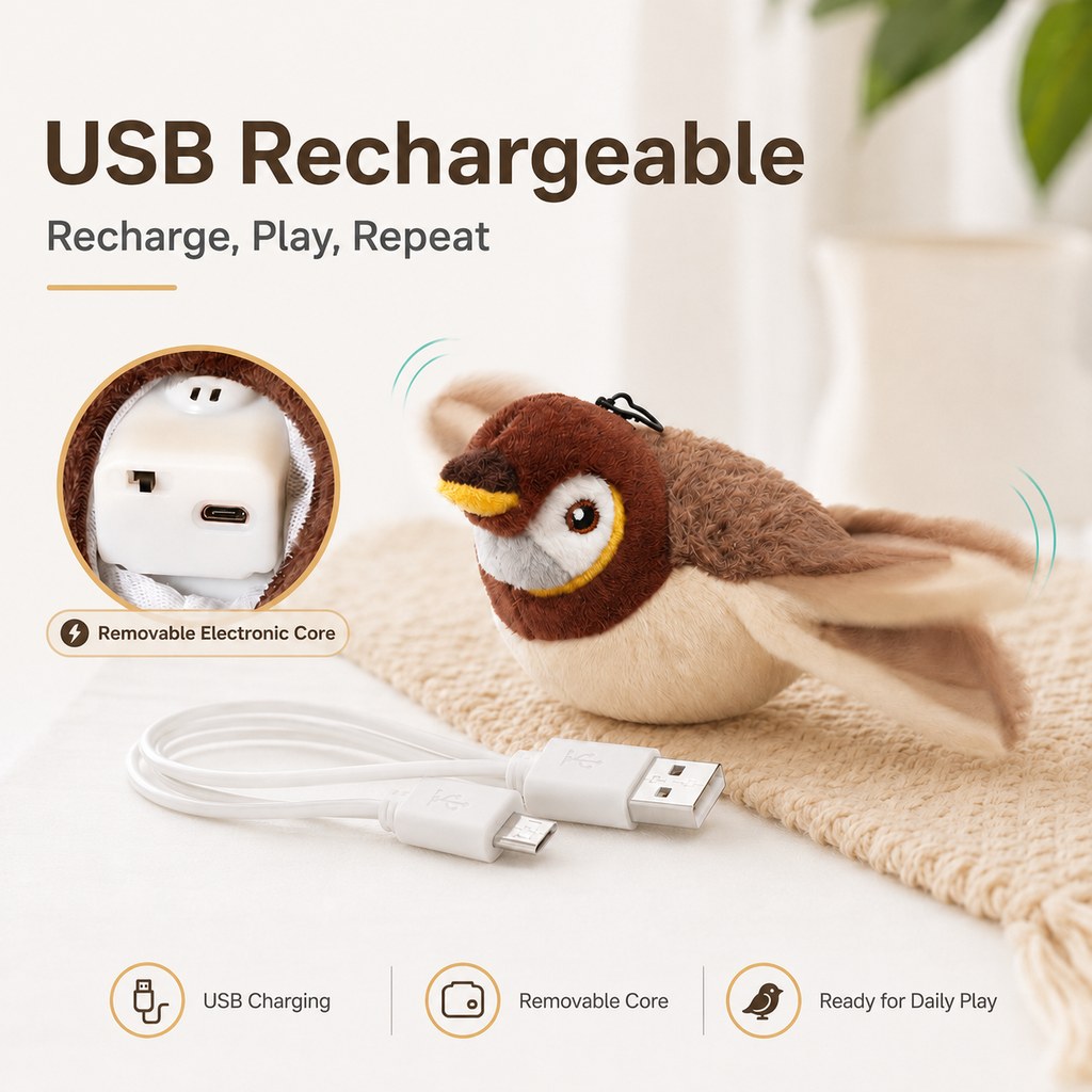 Rechargeable Interactive Cat Toy