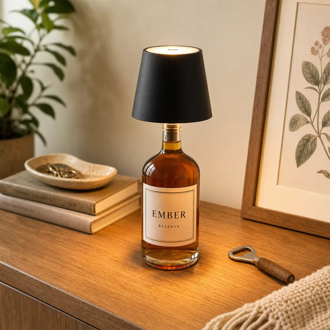 Rechargeable LED Bottle Lamp - Cordless Wine Bottle Light Insert