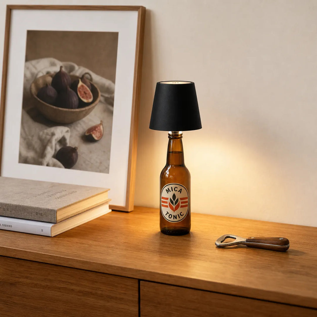 Rechargeable LED Bottle Lamp - Cordless Wine Bottle Light Insert