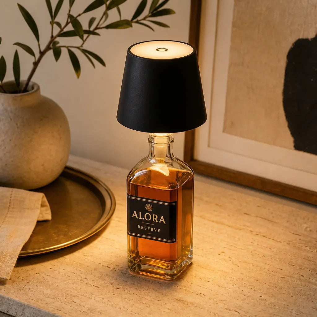 Rechargeable LED Bottle Lamp - Cordless Wine Bottle Light Insert