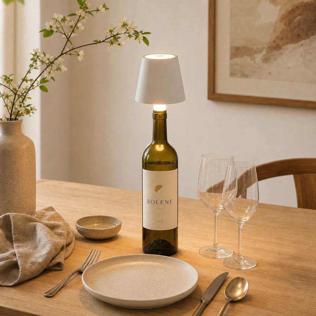 Rechargeable LED Bottle Lamp - Cordless Wine Bottle Light Insert