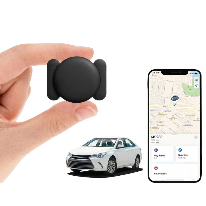 Rechargeable Vehicle GPS Tracking Device with Magnetic Case and No Subscription