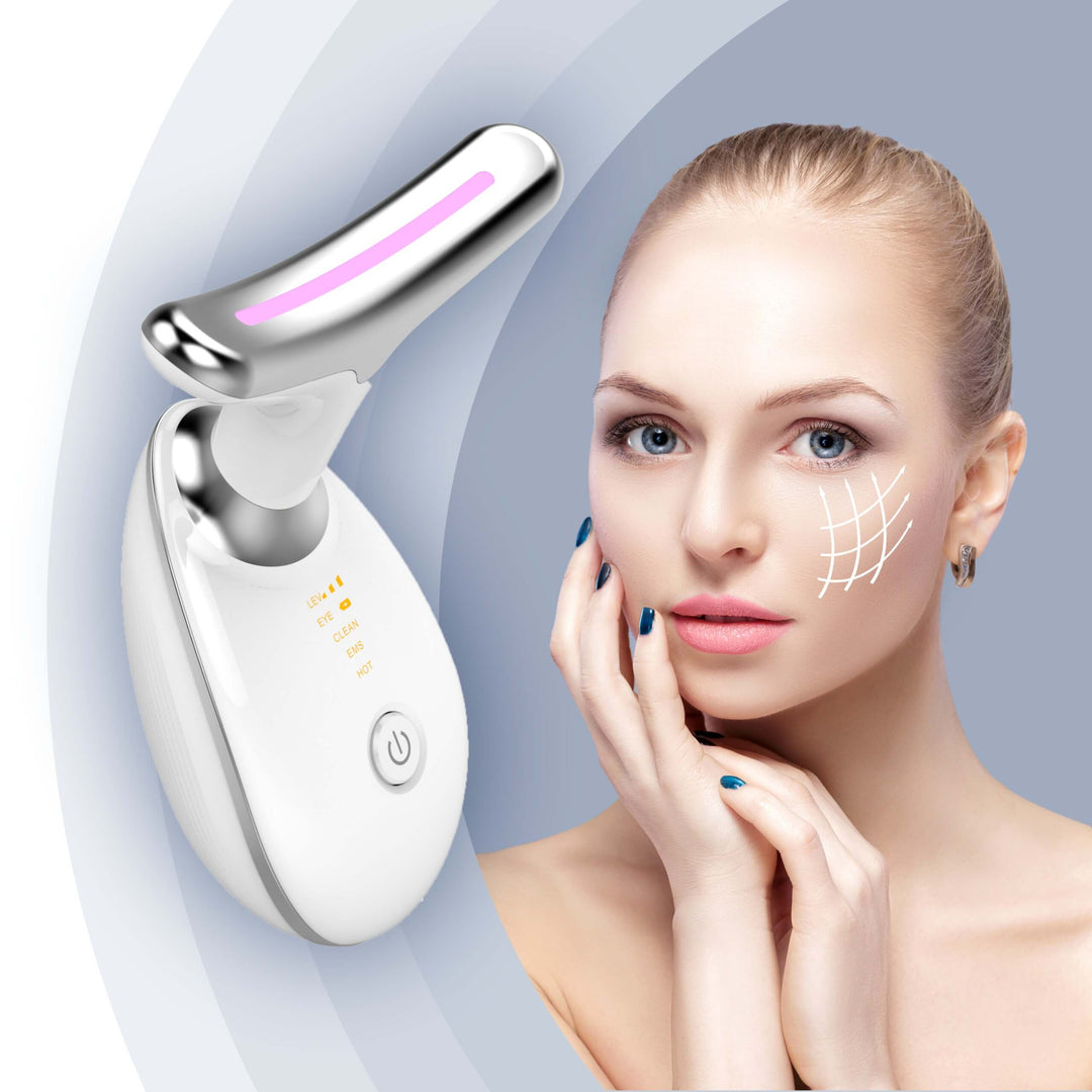 Face Massager - Anti-Aging, Skin Tightening & Wrinkle Reduction Device with 7 Colours & 3 Modes