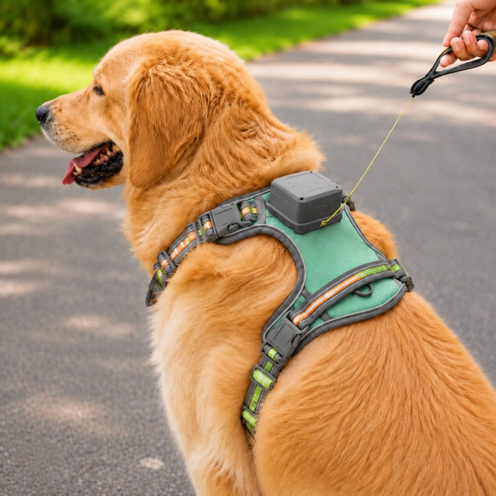 2-in-1 Reflective Dog Harness with Built-In Retractable Leash for Daily Walks