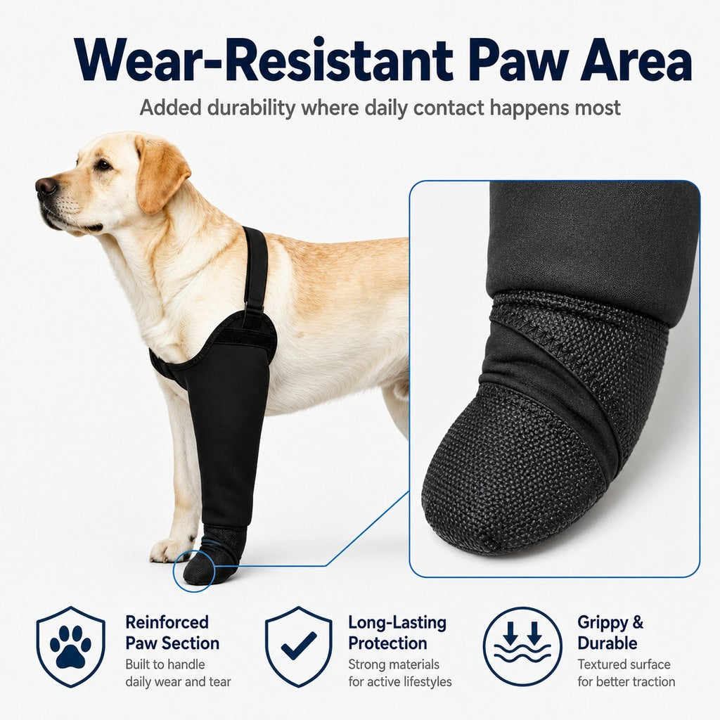 Dog Front Leg Protective Sleeve for Recovery & Walks | Helps Reduce Licking