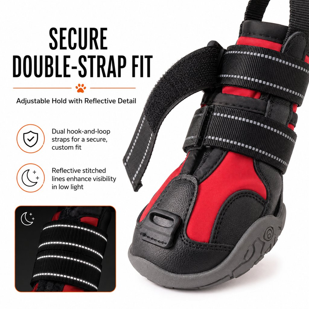 Adjustable Tension-Dial Dog Paw-Lift Support Boots