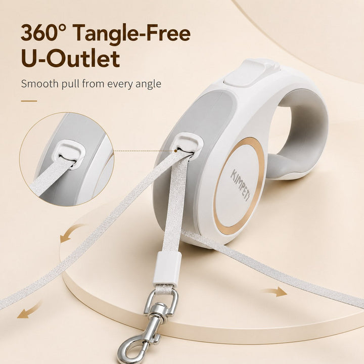 Retractable Dog Leash for Daily Walks & Park Outings