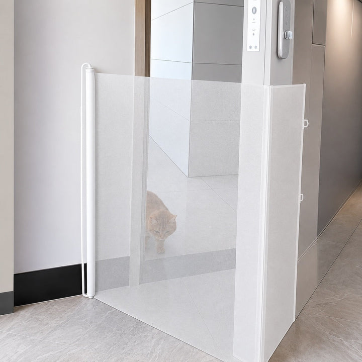 No-Drill Retractable Pet Gate for Doorways, Kitchens & Stairs