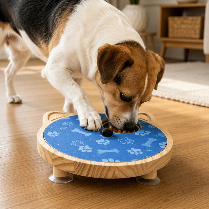 2-in-1 Rotating Dog Nail Scratch Board & Treat Puzzle for At-Home Front-Paw Care