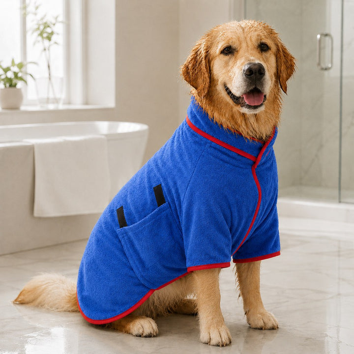 Quick-Dry Microfiber Dog Bathrobe