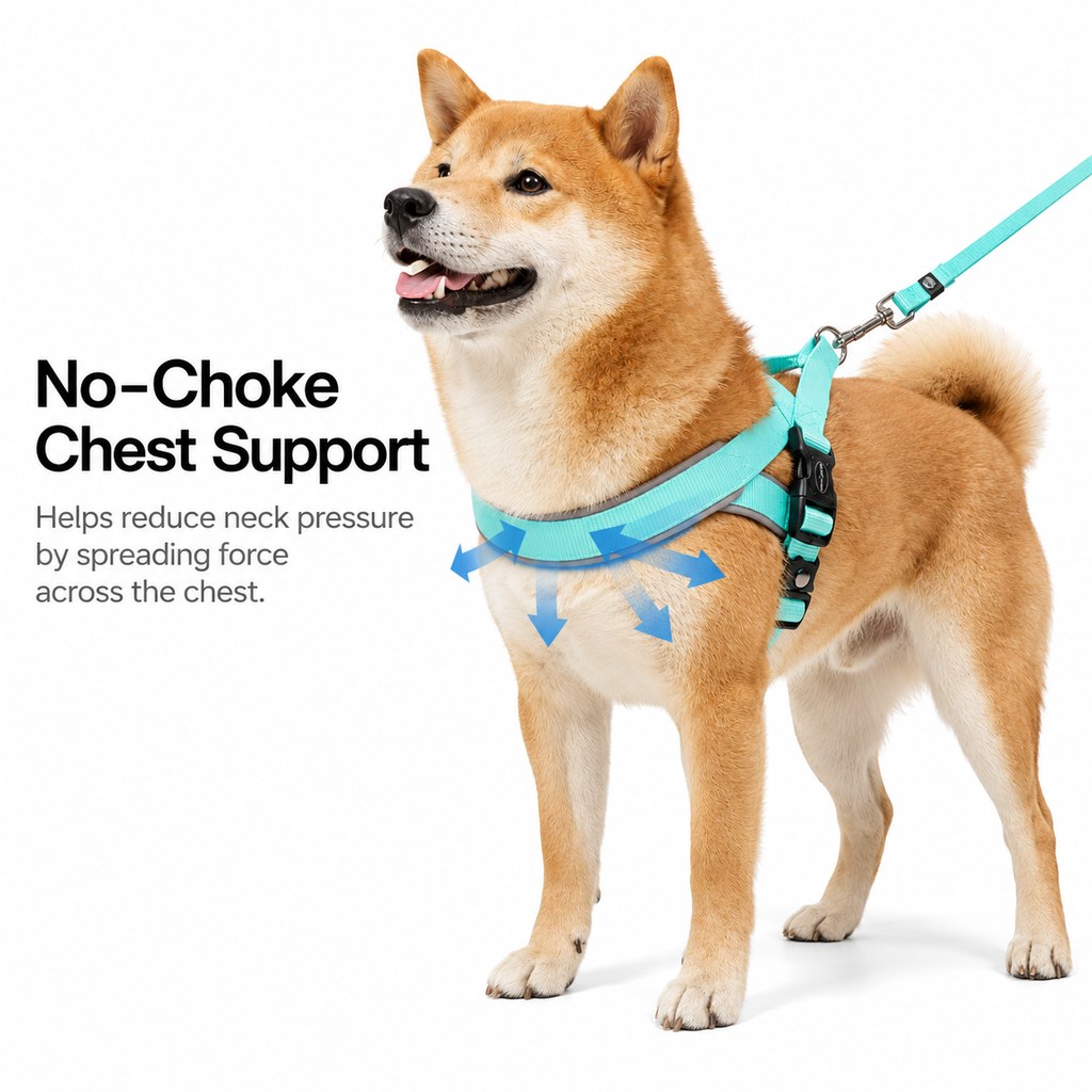 Quick-Fit Lightweight Dog Harness & Leash Set for Daily Walks
