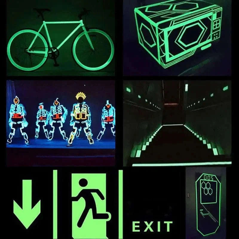 Self-Adhesive Luminous Safety Tape for Clear Night Visibility