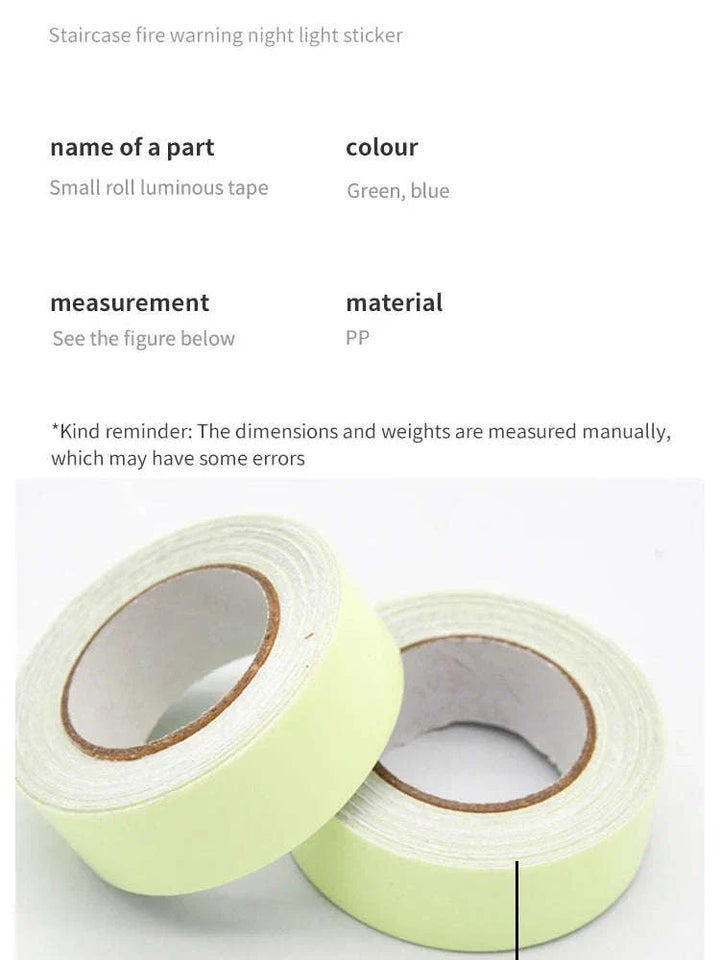 Self-Adhesive Luminous Safety Tape for Clear Night Visibility