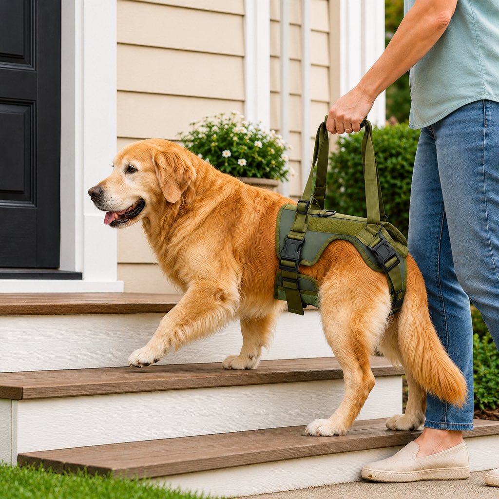 Rear Support Dog Lift Harness for Stairs, Walks & Recovery
