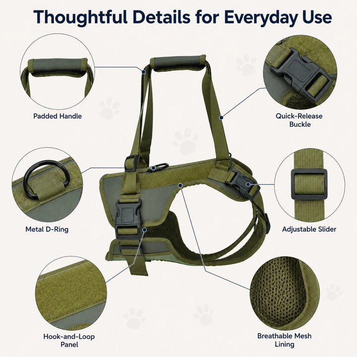 Rear Support Dog Lift Harness for Stairs, Walks & Recovery