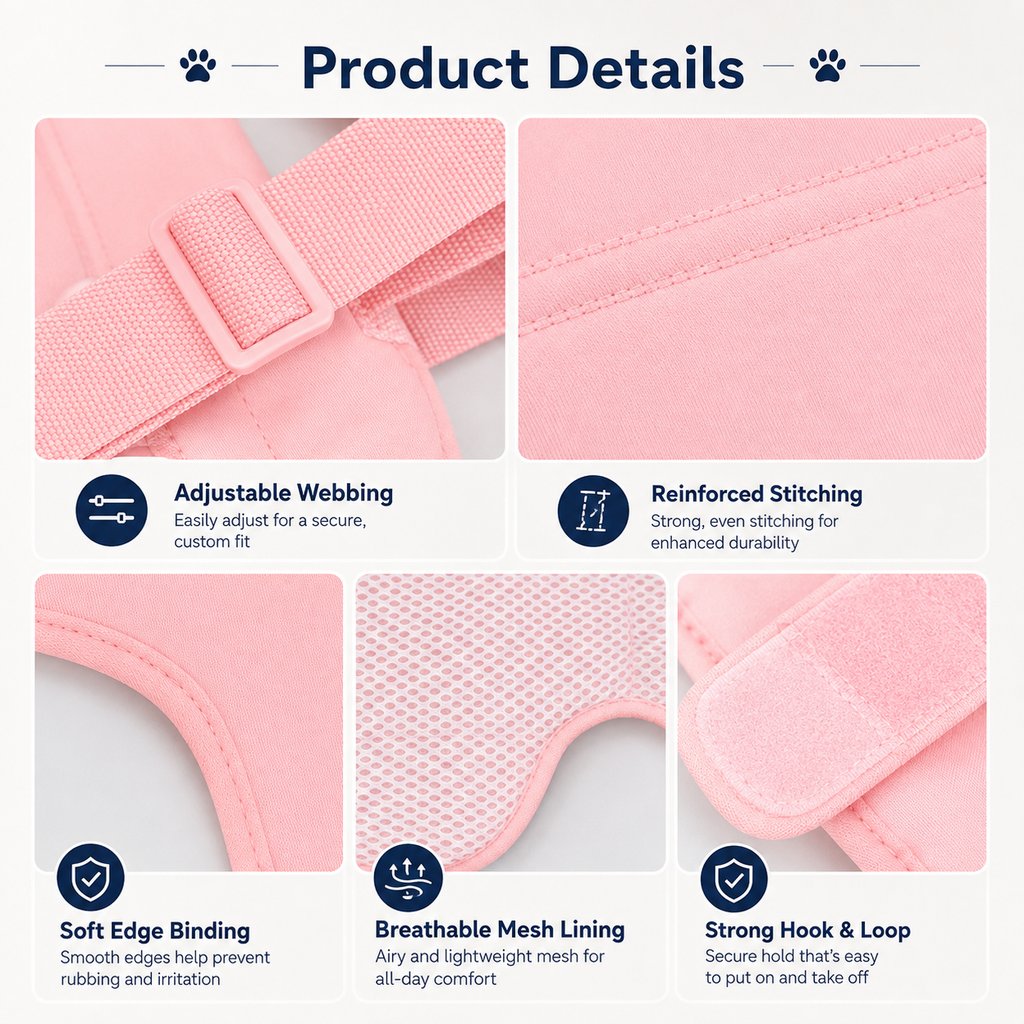 Senior Dog Lift Harness for Stairs, Cars & Daily Walking | Full-Body Support for Weak Legs