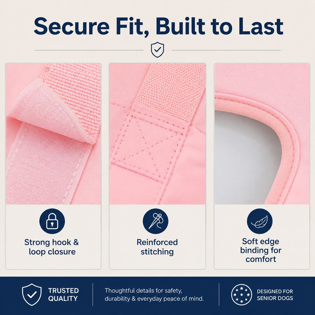Senior Dog Lift Harness for Stairs, Cars & Daily Walking | Full-Body Support for Weak Legs