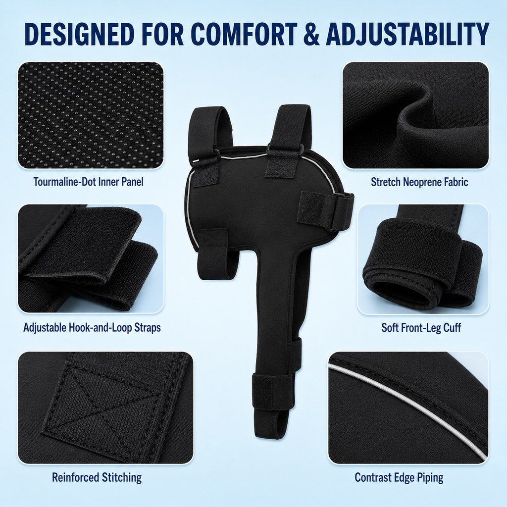 Senior Dog Shoulder & Front Leg Support Brace for Cold Walks & Daily Comfort
