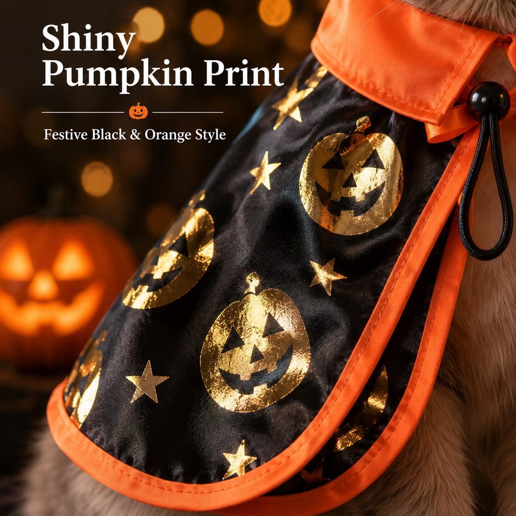 Halloween Cat Witch Hat & Cape Costume Set for Party Photos | Easy Festive Look for Cats