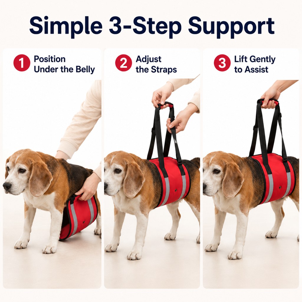 Reflective Dog Lift Support Sling